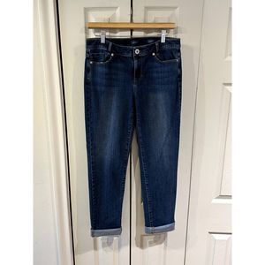 J. Jill Denim Weekender Dark Wash Slim Straight Leg Stretch Jeans 6